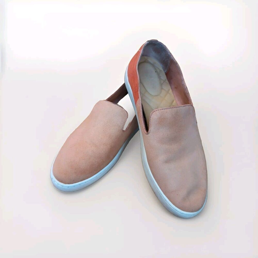 Birdies Swift Loafers Womens 8 Coral  Suede Slip On Comfort Shoes